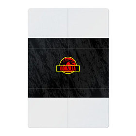 Магнитный плакат 2Х3 с принтом JURASSIC GODZILLA в Новосибирске, Полимерный материал с магнитным слоем | 6 деталей размером 9*9 см | comic con | godzilla | gojira | logo | годзилла | знаки | иероглифы | лого | монстр | фильм | чудовище
