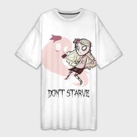 Платье-футболка 3D с принтом Dont starve в Новосибирске,  |  | Тематика изображения на принте: 