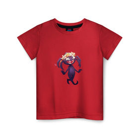 Детская футболка хлопок с принтом Don’t Starve. Webber в Новосибирске, 100% хлопок | круглый вырез горловины, полуприлегающий силуэт, длина до линии бедер | dont starve | spider | webber | веббер | паук