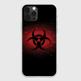 Чехол для iPhone 12 Pro с принтом Biohazard в Новосибирске, силикон | область печати: задняя сторона чехла, без боковых панелей | Тематика изображения на принте: biohazard | plague inc | биологическая опасность | знак