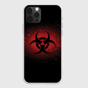 Чехол для iPhone 12 Pro Max с принтом Biohazard в Новосибирске, Силикон |  | Тематика изображения на принте: biohazard | plague inc | биологическая опасность | знак