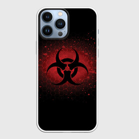 Чехол для iPhone 13 Pro Max с принтом Biohazard в Новосибирске,  |  | Тематика изображения на принте: biohazard | plague inc | биологическая опасность | знак