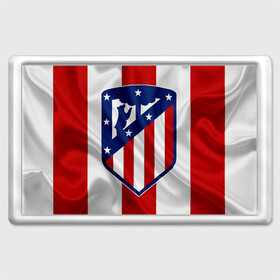 Магнит 45*70 с принтом ATLETICO MADRID в Новосибирске, Пластик | Размер: 78*52 мм; Размер печати: 70*45 | Тематика изображения на принте: atletico madrid | fc | football | football club | sport | атлетико мадрид | мадрид | спорт | спортивные | униформа | фирменные цвета | фк | футбол | футбольный клуб