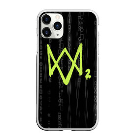 Чехол для iPhone 11 Pro матовый с принтом WATCH DOGS 2 в Новосибирске, Силикон |  | action | ct os | fox | gamer | hacker | player | watch dogs | watch dogs 2 | знак лиса | хакер