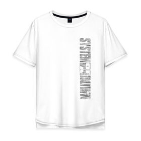 Мужская футболка хлопок Oversize с принтом System of a Down в Новосибирске, 100% хлопок | свободный крой, круглый ворот, “спинка” длиннее передней части | Тематика изображения на принте: 