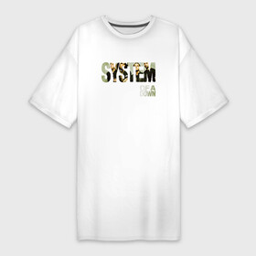 Платье-футболка хлопок с принтом System of a Down в Новосибирске,  |  | soad | soil | system of a down | группа | дав | дарон малакян | джон долмаян | метал | ню | оф | рок | серж танкян | систем | соад | сод | соэд | шаво одаджян | э доун