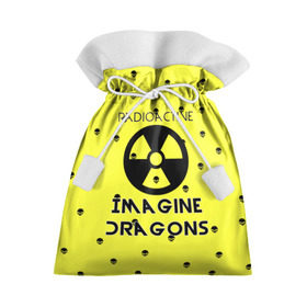 Подарочный 3D мешок с принтом Imagine Dragons radioactive в Новосибирске, 100% полиэстер | Размер: 29*39 см | Тематика изображения на принте: dragons | evolve | imagines | imagining | radioactive | вообрази драконов | имеджин драгонс | рок | хит