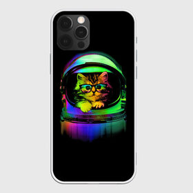 Чехол для iPhone 12 Pro Max с принтом Котик в Космосе в Новосибирске, Силикон |  | cat | cats | cute | kitty | rainbow | space | spaceman | космонавт | космос | кот | котенок | коты | кошка | кошки | очки | радуга | скафандр | шлем