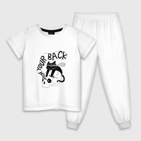 Детская пижама хлопок с принтом DARK SOULS в Новосибирске, 100% хлопок |  брюки и футболка прямого кроя, без карманов, на брюках мягкая резинка на поясе и по низу штанин
 | 