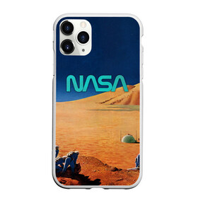 Чехол для iPhone 11 Pro матовый с принтом NASA on Mars в Новосибирске, Силикон |  | Тематика изображения на принте: 