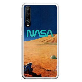 Чехол для Honor P30 с принтом NASA on Mars в Новосибирске, Силикон | Область печати: задняя сторона чехла, без боковых панелей | Тематика изображения на принте: 