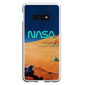 Чехол для Samsung S10E с принтом NASA on Mars в Новосибирске, Силикон | Область печати: задняя сторона чехла, без боковых панелей | 