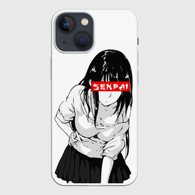 Чехол для iPhone 13 mini с принтом SENPAI | СЕНПАЙ в Новосибирске,  |  | ahegao | anime | senpai | аниме | ахегао | культура | сенпай | тренд