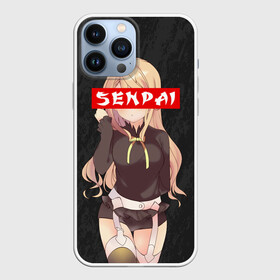 Чехол для iPhone 13 Pro Max с принтом SENPAI (В ЦВЕТЕ) в Новосибирске,  |  | ahegao | kawai | kowai | oppai | otaku | senpai | sugoi | waifu | yandere | ахегао | ковай | отаку | сенпай | яндере