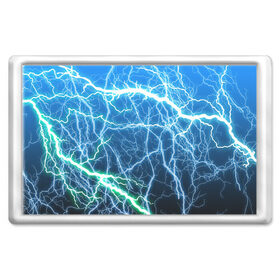 Магнит 45*70 с принтом РАЗРЯДЫ МОЛНИЙ в Новосибирске, Пластик | Размер: 78*52 мм; Размер печати: 70*45 | blue | epic | green | lightning | rain | storm | stripes | texture | thunder | гроза | гром | дождь | зеленый | линии | молнии | молния | пафосные | полосы | разряды | синий | текстура | шторм | эпичные | яркие
