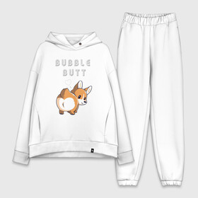 Женский костюм хлопок Oversize с принтом Bubble butt в Новосибирске,  |  | корги