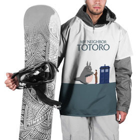 Накидка на куртку 3D с принтом Мой сосед Тоторо в Новосибирске, 100% полиэстер |  | Тематика изображения на принте: 10 доктор | doctor who | my neighbor totoro | tardis | totoro | десятый доктор | доктор кто | тардис | тоторо