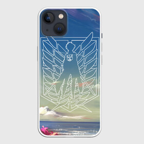 Чехол для iPhone 13 с принтом Wings в Новосибирске,  |  | anime | attack on titan | аниме | атака титанов