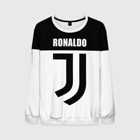 Мужской свитшот 3D с принтом Ronaldo Juventus в Новосибирске, 100% полиэстер с мягким внутренним слоем | круглый вырез горловины, мягкая резинка на манжетах и поясе, свободная посадка по фигуре | Тематика изображения на принте: cr7 | cristiano ronaldo | football | juventus | криштиану роналду | роналдо | роналду | ювентус