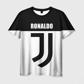 Мужская футболка 3D с принтом Ronaldo Juventus в Новосибирске, 100% полиэфир | прямой крой, круглый вырез горловины, длина до линии бедер | cr7 | cristiano ronaldo | football | juventus | криштиану роналду | роналдо | роналду | ювентус