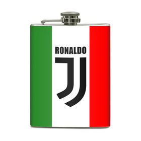 Фляга с принтом Ronaldo Juventus Italy в Новосибирске, металлический корпус | емкость 0,22 л, размер 125 х 94 мм. Виниловая наклейка запечатывается полностью | Тематика изображения на принте: cr7 | cristiano ronaldo | football | juventus | криштиану роналду | роналдо | роналду | футбол | ювентус