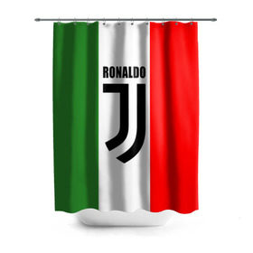 Штора 3D для ванной с принтом Ronaldo Juventus Italy в Новосибирске, 100% полиэстер | плотность материала — 100 г/м2. Стандартный размер — 146 см х 180 см. По верхнему краю — пластиковые люверсы для креплений. В комплекте 10 пластиковых колец | cr7 | cristiano ronaldo | football | juventus | криштиану роналду | роналдо | роналду | футбол | ювентус