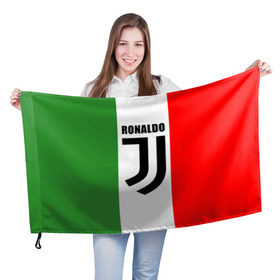 Флаг 3D с принтом Ronaldo Juventus Italy в Новосибирске, 100% полиэстер | плотность ткани — 95 г/м2, размер — 67 х 109 см. Принт наносится с одной стороны | cr7 | cristiano ronaldo | football | juventus | криштиану роналду | роналдо | роналду | футбол | ювентус