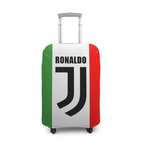 Чехол для чемодана 3D с принтом Ronaldo Juventus Italy в Новосибирске, 86% полиэфир, 14% спандекс | двустороннее нанесение принта, прорези для ручек и колес | cr7 | cristiano ronaldo | football | juventus | криштиану роналду | роналдо | роналду | футбол | ювентус