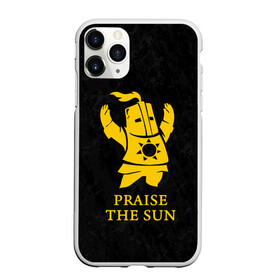 Чехол для iPhone 11 Pro матовый с принтом PRAISE THE SUN в Новосибирске, Силикон |  | dark souls | game | gamer | knight | play | player | praise the sun | дарк соулс | доспехи | игры | надпись | рыцарь | темные души