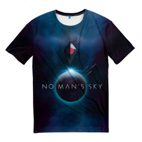 Мужская футболка 3D с принтом No Man’s Sky в Новосибирске, 100% полиэфир | прямой крой, круглый вырез горловины, длина до линии бедер | no man sky | no mans sky | no man’s sky | no man’s sky next