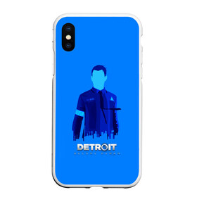 Чехол для iPhone XS Max матовый с принтом Detroitbecome human в Новосибирске, Силикон | Область печати: задняя сторона чехла, без боковых панелей | Тематика изображения на принте: connor | cyberlife | detroit become human | deviant | kara | markus | ps4 | rk800 |  detroit: become human | детроит | детроит: стать человеком | игры | кара | коннор | конор | кэра | маркус | пиратs | эксклюзив