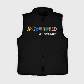 Женский жилет утепленный 3D с принтом Travis Scott в Новосибирске,  |  | astroworld | hip hop | hiphop | rap | scott | travis | travis scott | travisscott | wish you were here | рэп | хип хоп | хипхоп