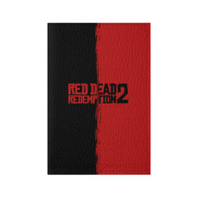 Обложка для паспорта матовая кожа с принтом RED DEAD REDEMPTION 2 в Новосибирске, натуральная матовая кожа | размер 19,3 х 13,7 см; прозрачные пластиковые крепления | rdr | rdr2 | red dead redemption 2 | rockstar | дикий запад | ковбои