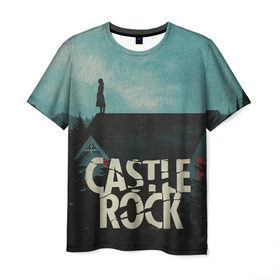 Мужская футболка 3D с принтом Castle Rock в Новосибирске, 100% полиэфир | прямой крой, круглый вырез горловины, длина до линии бедер | castle rock | hulu | билл скарсгард | дж.дж. абрамс | касл рок | кубик в кубе | стивен кинг | шоушенк