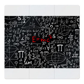 Магнитный плакат 3Х3 с принтом ФОРМУЛЫ ФИЗИКА в Новосибирске, Полимерный материал с магнитным слоем | 9 деталей размером 9*9 см | e mc 2 | emc 2 | school | знаменитые формулы | физика | формулы | школа | эйнштейн