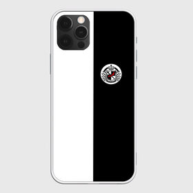 Чехол для iPhone 12 Pro Max с принтом MONOKUMA SCHOOL в Новосибирске, Силикон |  | Тематика изображения на принте: anime | bear | black  white | minomi | monokuma | pink | rabbit | school | аниме | главарь | миноми | монокума | черно белый | школа