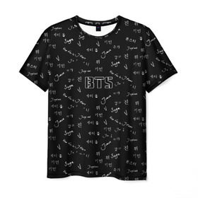 Мужская футболка 3D с принтом BTS в Новосибирске, 100% полиэфир | прямой крой, круглый вырез горловины, длина до линии бедер | bts | bts army | j hope | jimin | jin | jungkook | k pop | rap monster | rapmon | suga | v | бтс | группа | корея