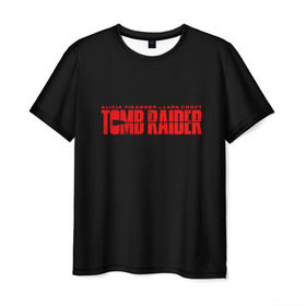 Мужская футболка 3D с принтом Tomb Raider в Новосибирске, 100% полиэфир | прямой крой, круглый вырез горловины, длина до линии бедер | adventure | lara croft | tomb rider | археолог | гробниц | крофт | лара | приключения | расхитительница