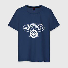 Мужская футболка хлопок с принтом BATTLETOADS в Новосибирске, 100% хлопок | прямой крой, круглый вырез горловины, длина до линии бедер, слегка спущенное плечо. | battletoads | space | батлтодс | космос | лягушки