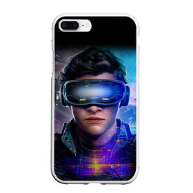 Чехол для iPhone 7Plus/8 Plus матовый с принтом Ready Player One (PRO) [2] в Новосибирске, Силикон | Область печати: задняя сторона чехла, без боковых панелей | game | games | one | player | player one | ready player one | retro | robot | игрок | игры | первому игроку приготовиться | ретро | робот | фильм