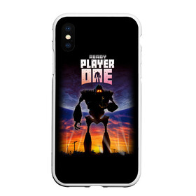 Чехол для iPhone XS Max матовый с принтом Ready Player One (PRO) в Новосибирске, Силикон | Область печати: задняя сторона чехла, без боковых панелей | game | games | one | player | player one | ready player one | retro | robot | игрок | игры | первому игроку приготовиться | ретро | робот | фильм