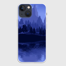 Чехол для iPhone 13 mini с принтом Firewatch в Новосибирске,  |  | campo santo | firewatch | арт | вечер | вид | горы | закат | игра | лес | озеро | олень | пейзаж | пожарный дозор | солнце | холмы