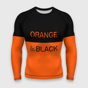 Мужской рашгард 3D с принтом Orange Is the New Black в Новосибирске,  |  | orange is the new black | оранжевый  хит сезона
