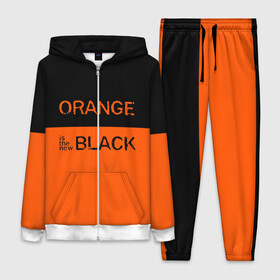 Женский костюм 3D с принтом Orange Is the New Black в Новосибирске,  |  | orange is the new black | оранжевый  хит сезона