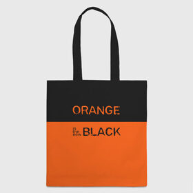 Сумка 3D повседневная с принтом Orange Is the New Black в Новосибирске, 100% полиэстер | Плотность: 200 г/м2; Размер: 34×35 см; Высота лямок: 30 см | orange is the new black | оранжевый  хит сезона