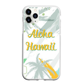 Чехол для iPhone 11 Pro матовый с принтом Aloha Hawaii в Новосибирске, Силикон |  | aloha | summer | sun | travel | гавайи | лето | путешествия