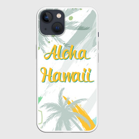 Чехол для iPhone 13 с принтом Aloha Hawaii в Новосибирске,  |  | Тематика изображения на принте: aloha | summer | sun | travel | гавайи | лето | путешествия