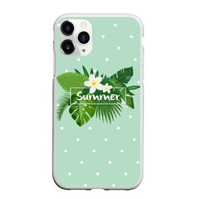 Чехол для iPhone 11 Pro Max матовый с принтом Summer в Новосибирске, Силикон |  | flowers | summer | лето | тропики | цветы