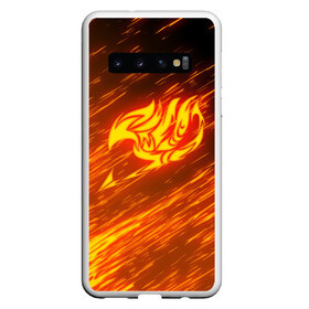 Чехол для Samsung Galaxy S10 с принтом FAIRY TAIL NATSU DRAGNEEL ХВОСТ ФЕИ в Новосибирске, Силикон | Область печати: задняя сторона чехла, без боковых панелей | fairy tail | фейри теил | хвост феи