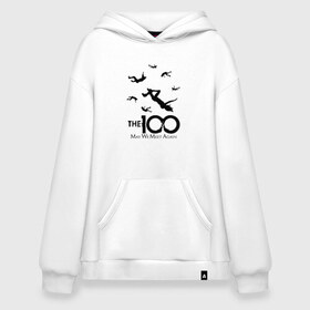 Худи SuperOversize хлопок с принтом The 100 в Новосибирске, 70% хлопок, 30% полиэстер, мягкий начес внутри | карман-кенгуру, эластичная резинка на манжетах и по нижней кромке, двухслойный капюшон
 | 100 | the 100 | беллами блейк | джаспер джордан | джон мерфи | драма | кларк гриффин | маркус кейн | монти грин | октавия блейк | постапокалиптическая | сериал | сотня | сто